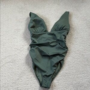 Green One-Piece Swimsuit